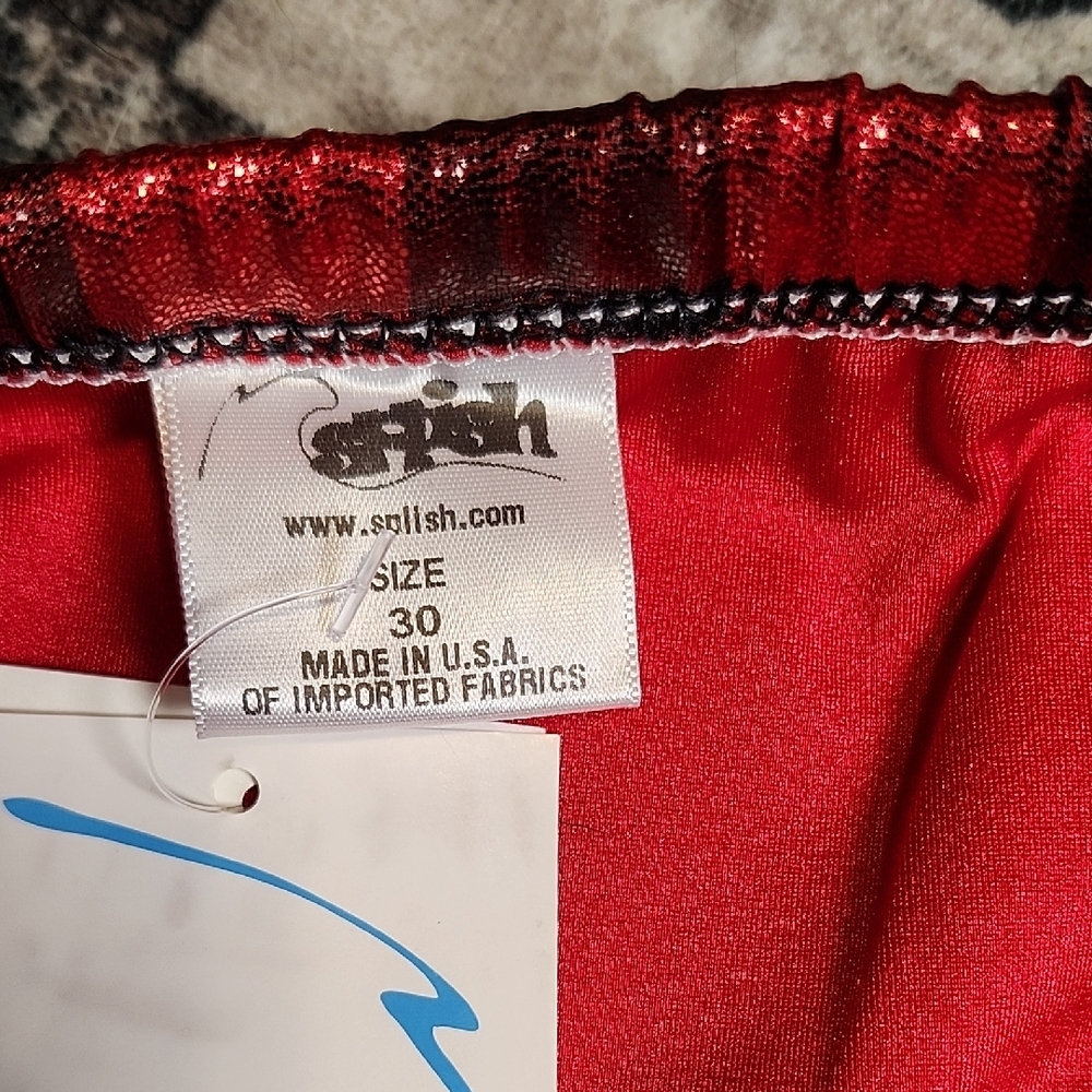 Splash Red Checkered Swim Trunks - Picture 6 of 6